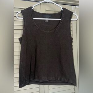 Banana Republic Dark Grey Sleeveless Knit Tank